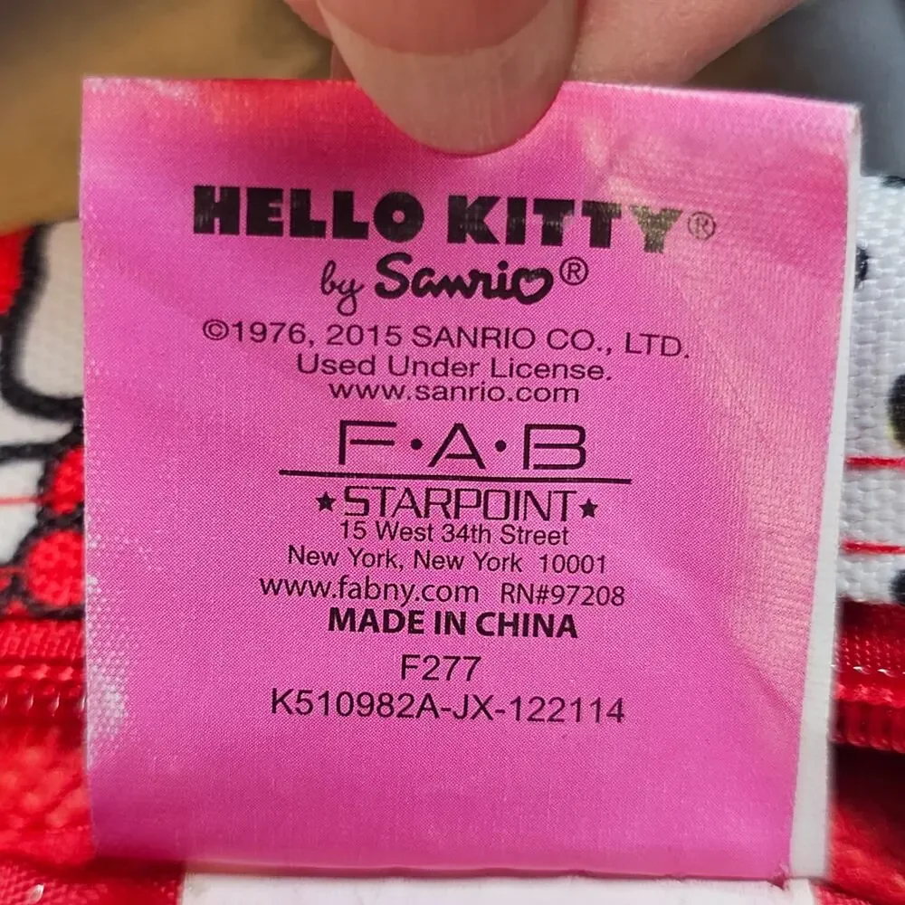 2012 Sanrio Hello Kitty Red All Over Print 16